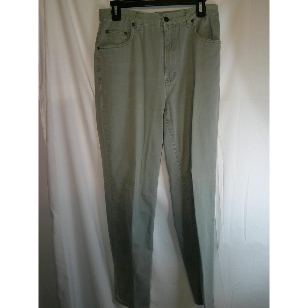 Eddie Bauer Tall Womens Pants Cotton Blend Casual‎ Green Size 10